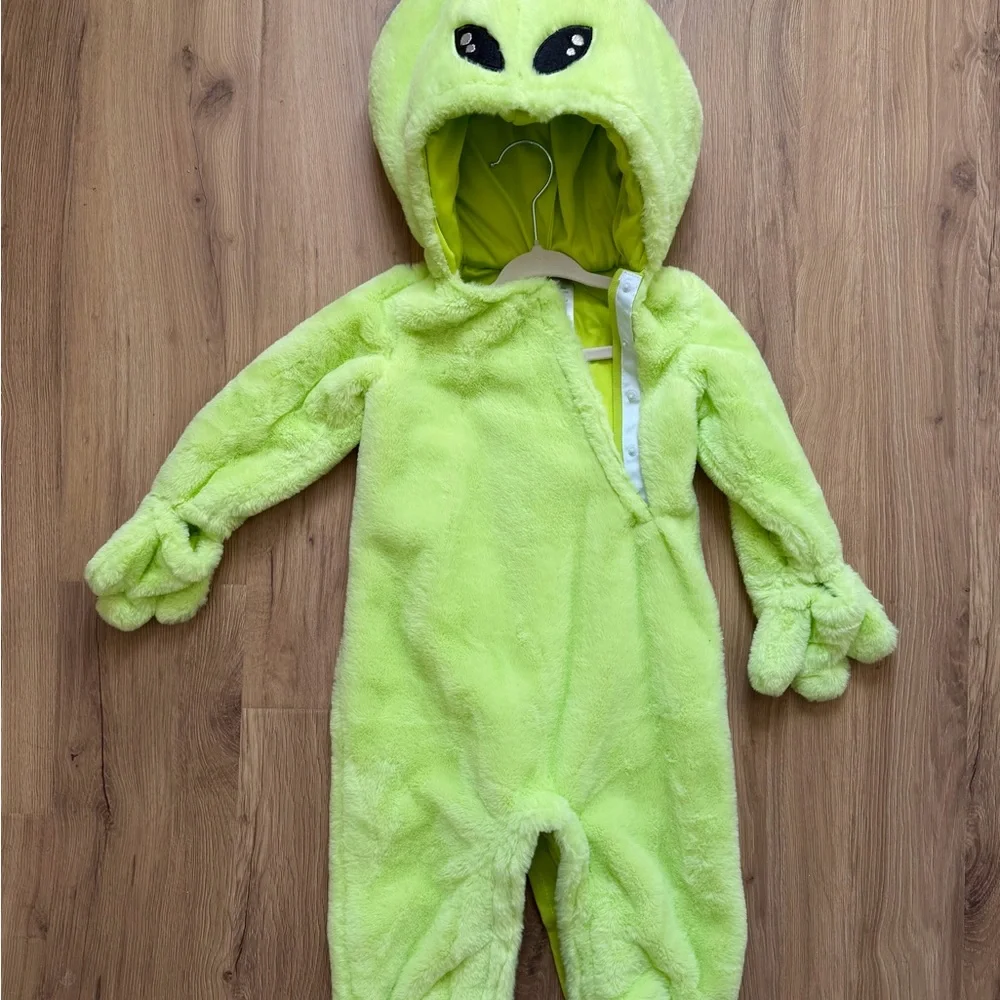Pottery Barn Kids Plush Alien Costume Baby Outfit 12-24 Months - Picture 3 of 7